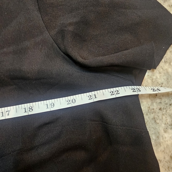 Lane Bryant Black Short Sleeve Blouse Women’s Size 14 Plus Stretch Top - Picture 8 of 9